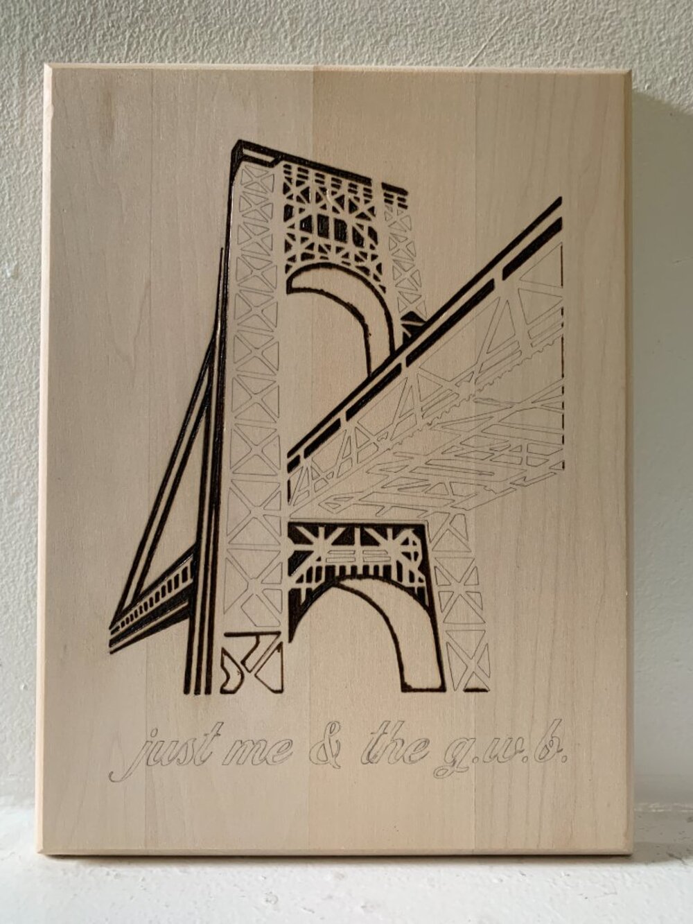 Custom piece wood-burned by hand - Picture 7 of 16